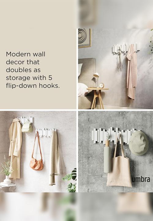 Umbra - Sticks Multi Hook - White
