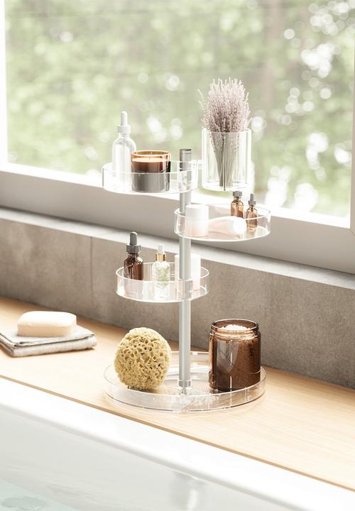 Umbra - Pirouette Organizer - Clear & Nickle