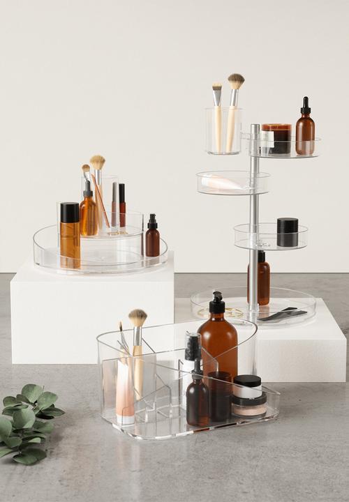 Umbra - Pirouette Organizer - Clear & Nickle