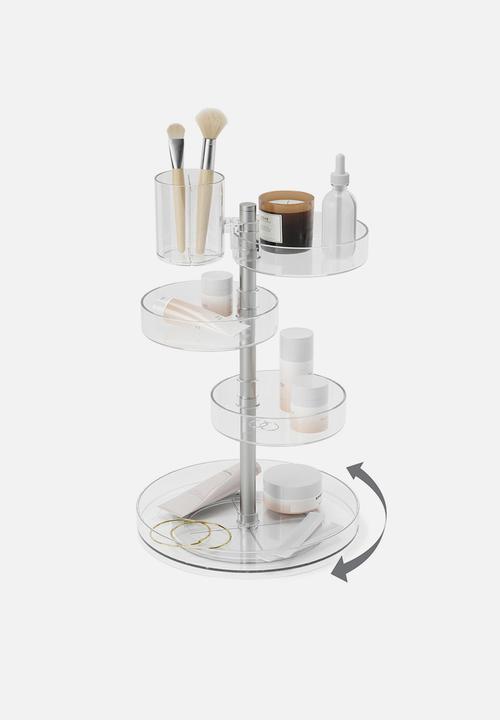 Umbra - Pirouette Organizer - Clear & Nickle