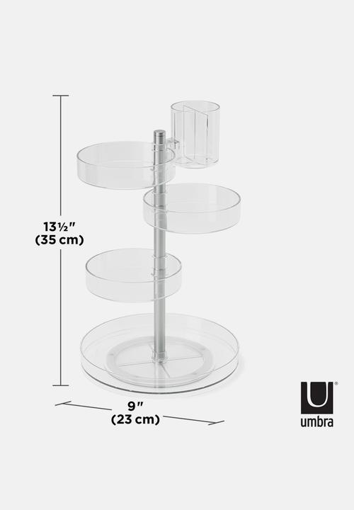 Umbra - Pirouette Organizer - Clear & Nickle