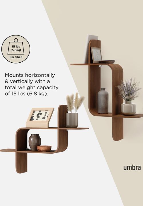 Umbra - Montage Shelf - Walnut