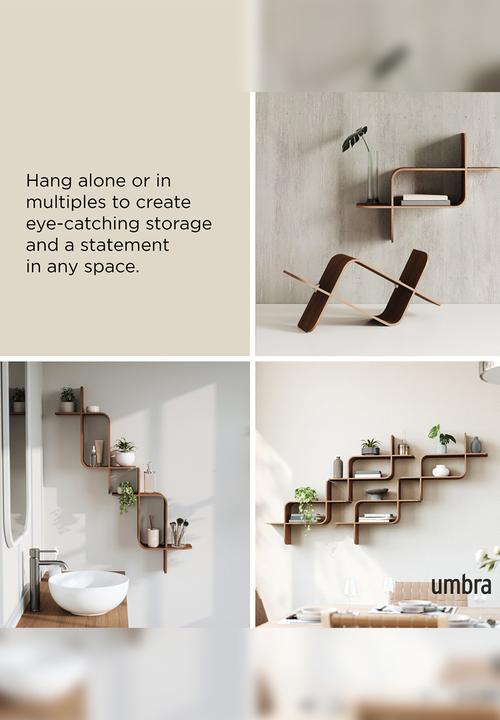 Umbra - Montage Shelf - Walnut