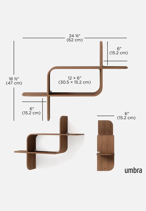 Umbra - Montage Shelf - Walnut