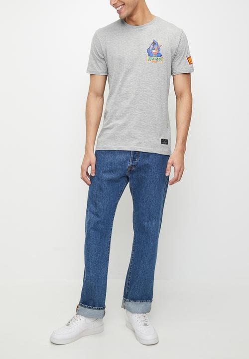 Brave Soul - T-Shirts - Light Grey Marl