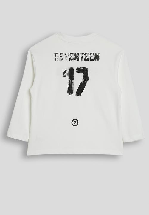 Pop Candy - Long sleeved slogan tee - white