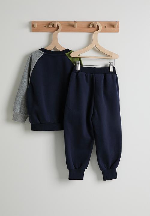 Pop Candy - Raglan sweatshirt & joggers - navy/multi