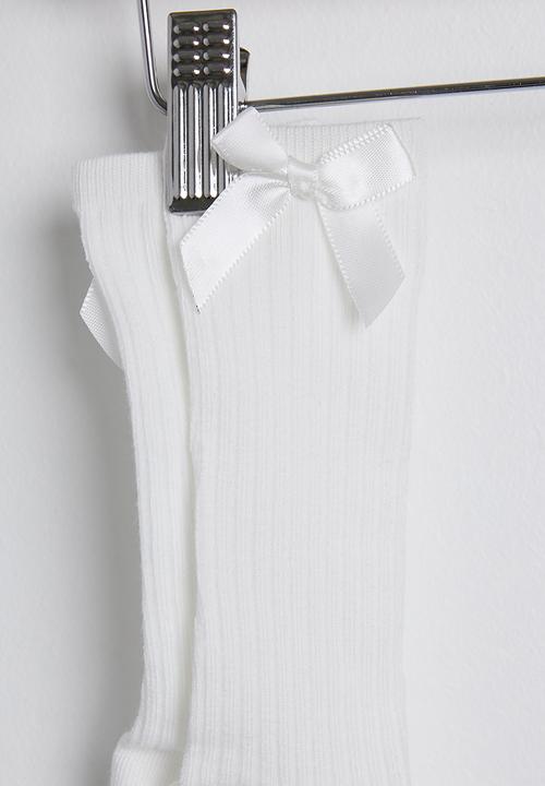 Pop Candy - Dress with beret & long socks - floral aop/white