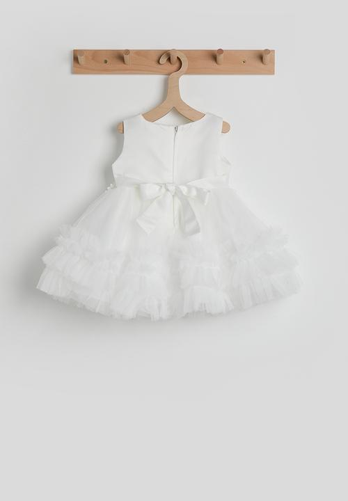 Pop Candy - Tulle skirt pouf dress - white