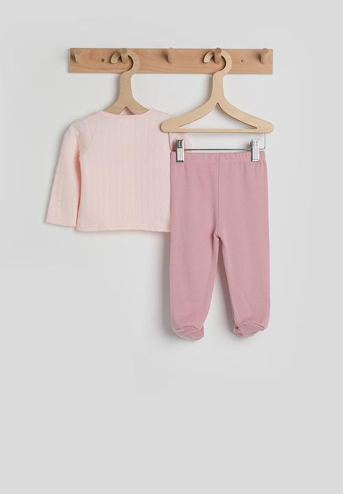 Pop Candy - Cardigan with footed tights - pink