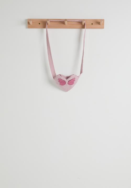 Pop Candy - Puffer jacket with angel wing crossbody bag - pink