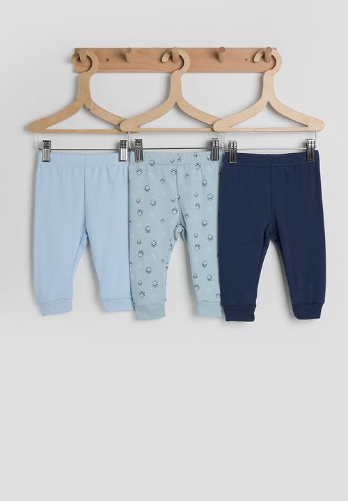 Pop Candy - 3 pack lightweight joggers - blue multi