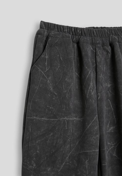 Pop Candy - Marble printed sweatshirt & joggers - dark grey