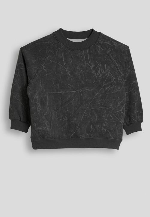 Pop Candy - Marble printed sweatshirt & joggers - dark grey