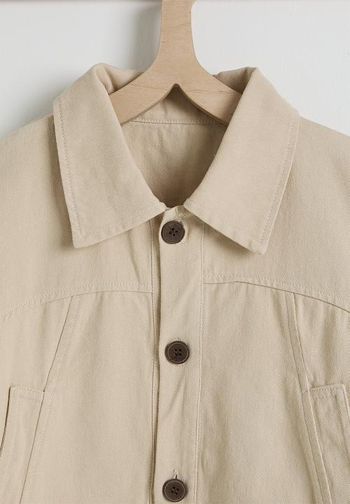 Pop Candy - Cropped shacket - beige