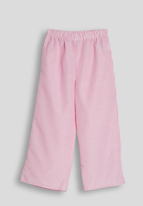 Pop Candy - Peter pan collar blouse with pants - pink stripes