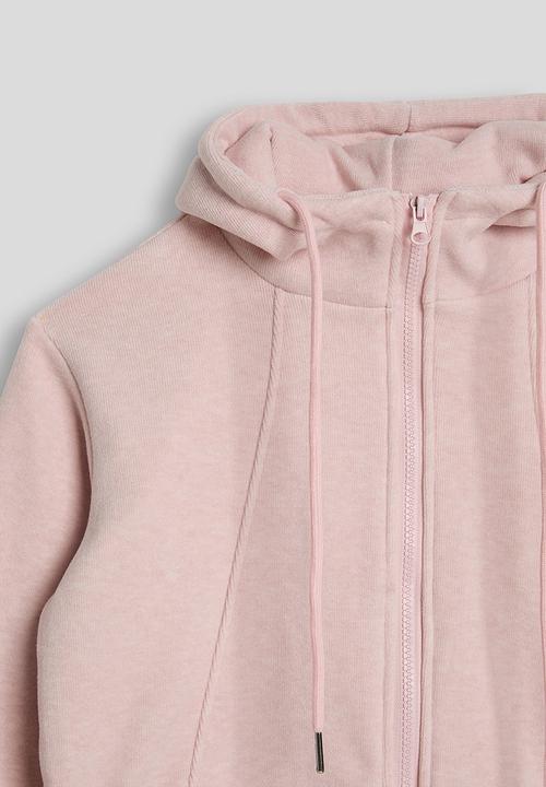 Pop Candy - Welt seam hoodie & sweatpants - pale pink