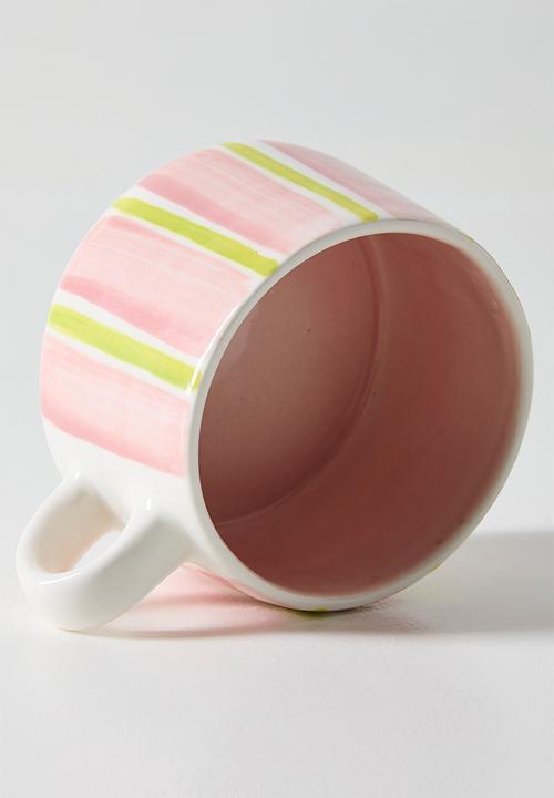 Urchin Art - Mug M - Pink stripes