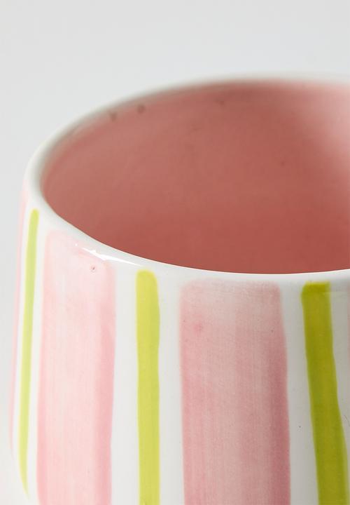 Urchin Art - Mug M - Pink stripes