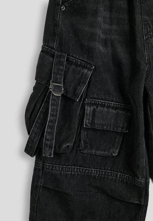 Pop Candy - Cargo jeans with multi-functional pockets - black