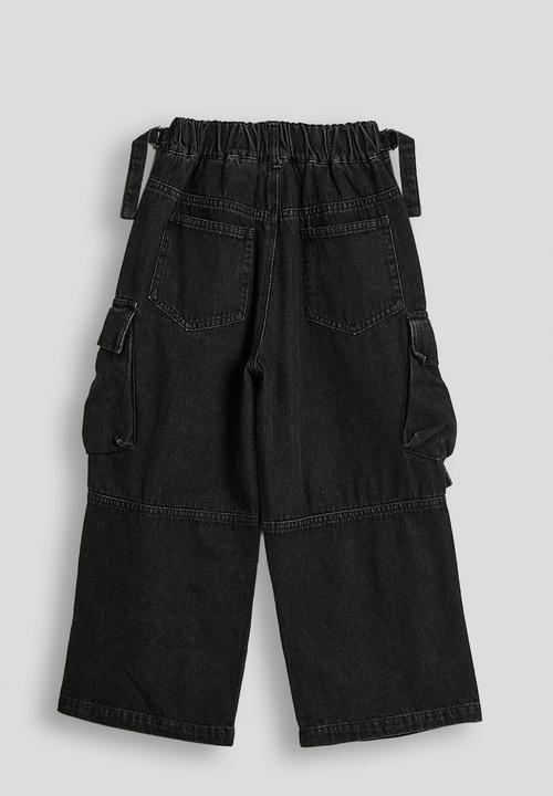 Pop Candy - Cargo jeans with multi-functional pockets - black