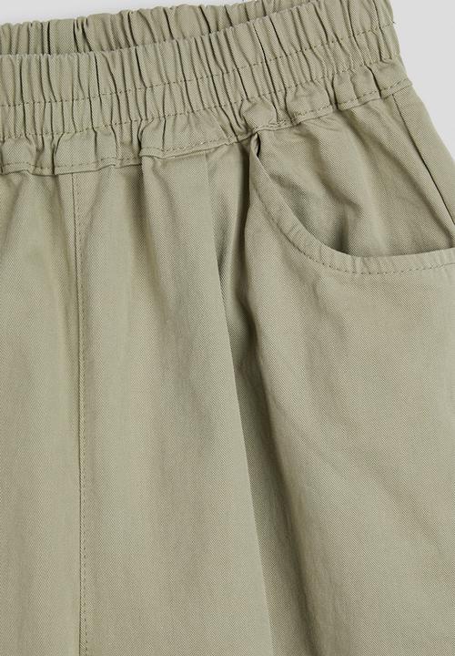 Pop Candy - Wide leg co-ord pants - green