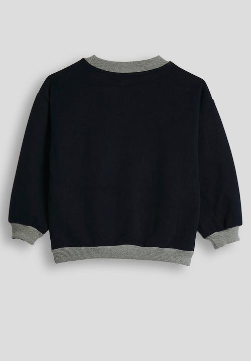 Pop Candy - Dog embroidered sweatshirt - prussian blue/grey