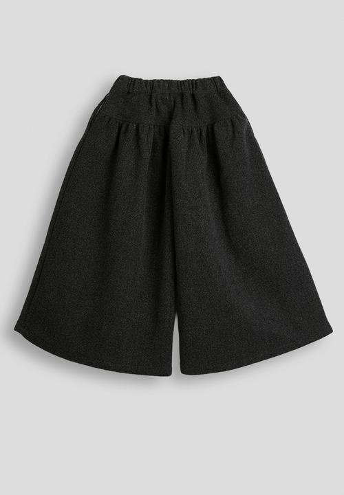 Pop Candy - Melton extra wide leg pants - dark grey