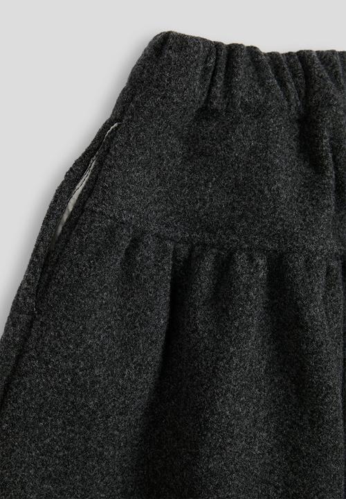 Pop Candy - Melton extra wide leg pants - dark grey
