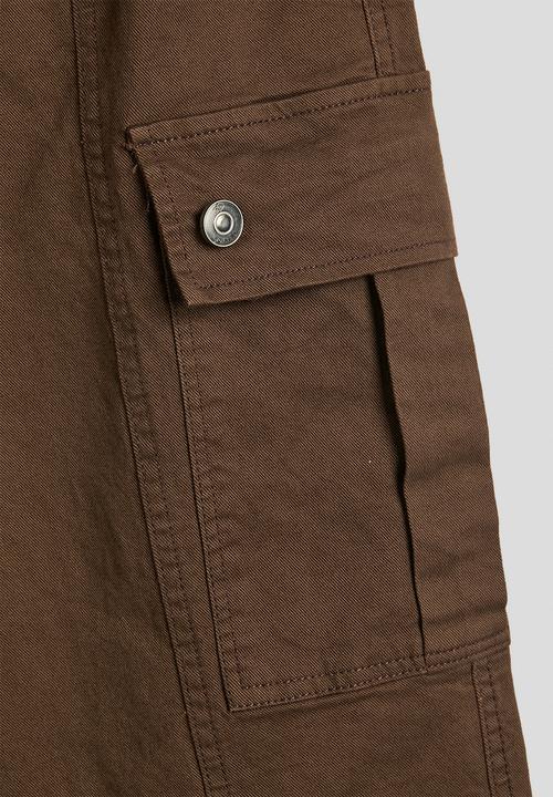 Pop Candy - Wide leg cargo pants - chocolate