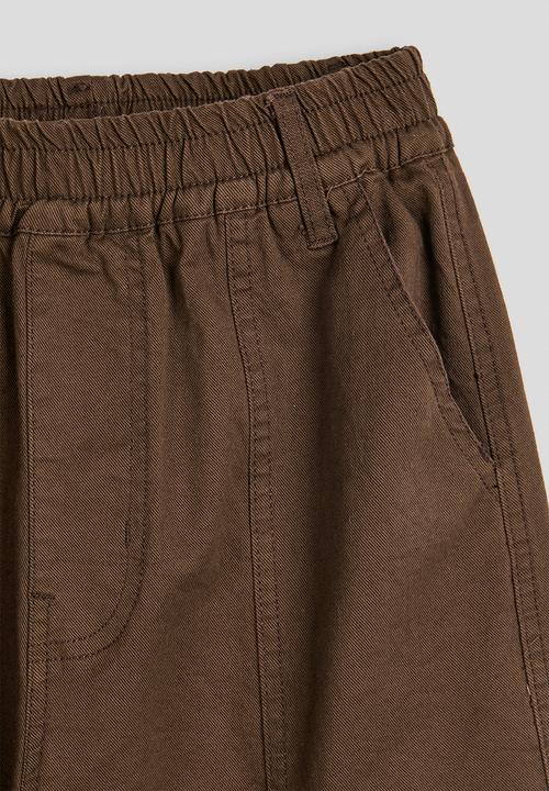 Pop Candy - Wide leg cargo pants - chocolate