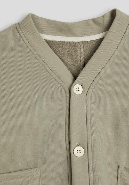 Pop Candy - Cardigan-style sweatshirt - sage
