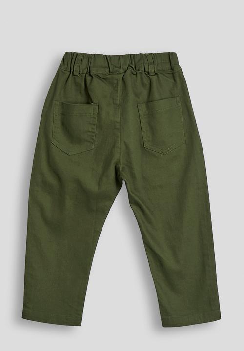 Pop Candy - Twill ear flap pants - moss green
