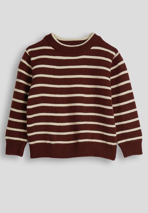 Pop Candy - Knit jersey - dark red/stripes