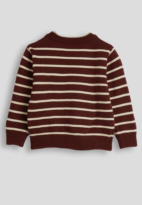 Pop Candy - Knit jersey - dark red/stripes