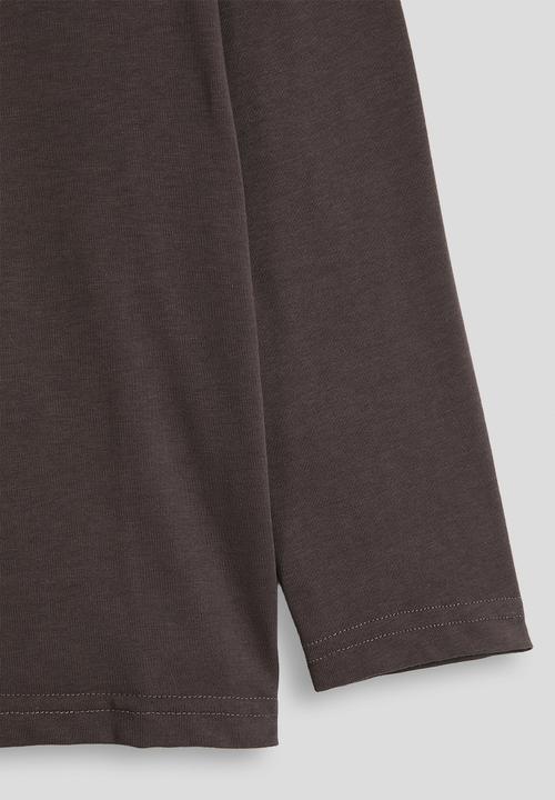 Pop Candy - Long sleeved slogan tee - dark mocha