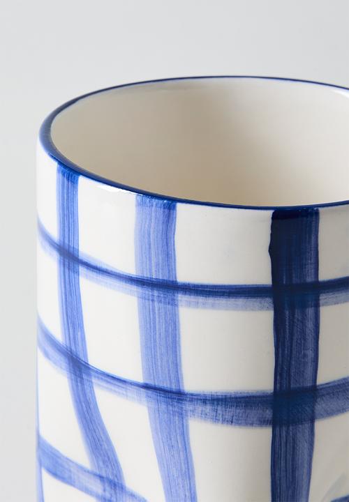 Urchin Art - Cylinder Squashed Vase Evil Eye