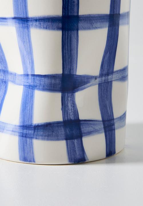 Urchin Art - Cylinder Squashed Vase Evil Eye