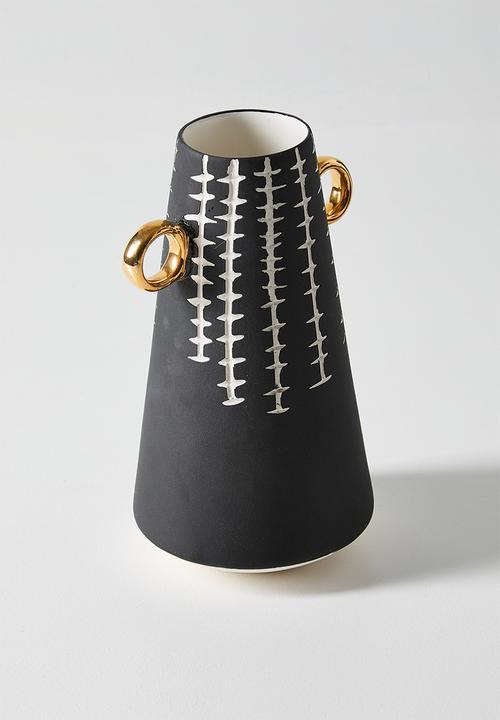 Urchin Art - Pinnacle Vase - Black