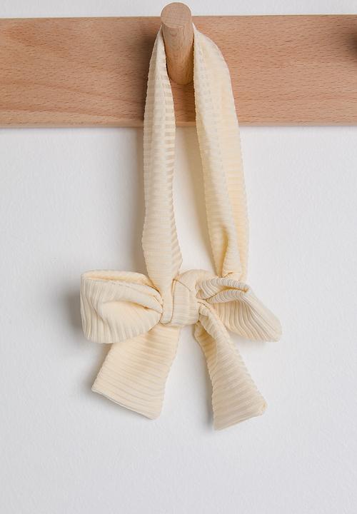 Pop Candy - Fit and flare dress with headband - cream