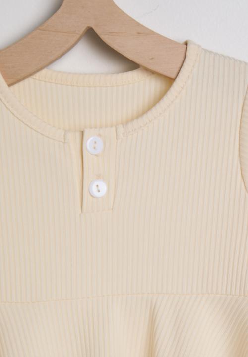 Pop Candy - Fit and flare dress with headband - cream