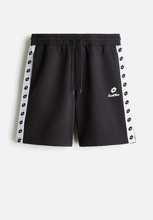 H&M - Lotto H&M: Regular fit sweatshorts - black/lotto