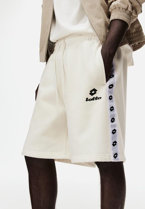 H&M - Lotto H&M: Regular fit sweatshorts - white/lotto