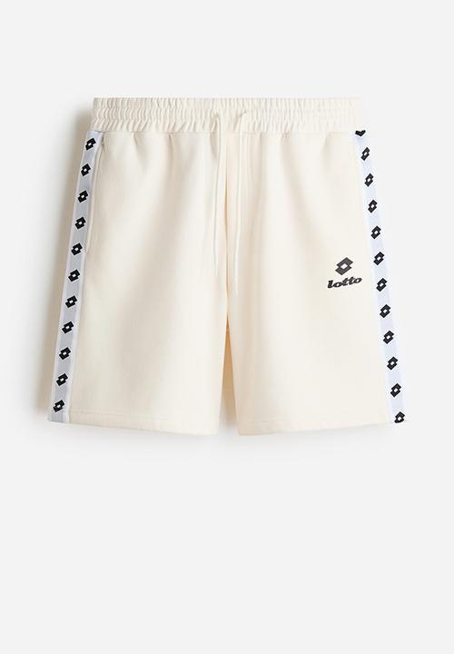 H&M - Lotto H&M: Regular fit sweatshorts - white/lotto