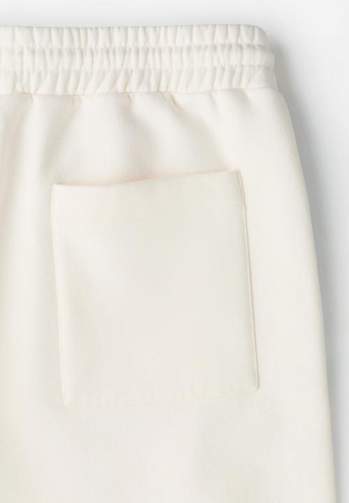 H&M - Lotto H&M: Regular fit sweatshorts - white/lotto