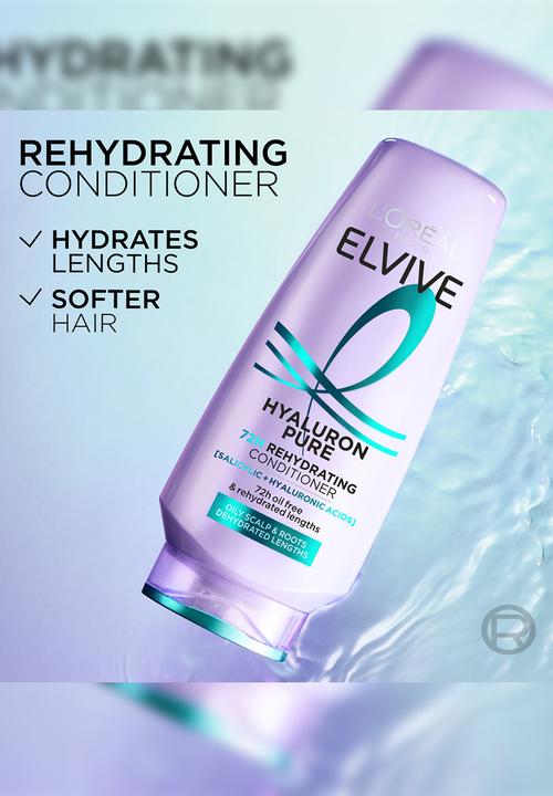 L'Oreal Paris - Elvive Hydra Pure 72H Rehydrating Conditioner - 300ml