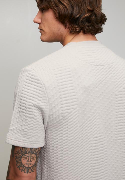 Brave Soul - Oversized Fit Crew Neck Tshirt - Silver Grey