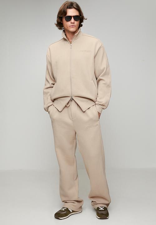 Steve Madden - Mens Ezra Embossed Jogger - Neutral/ Stone