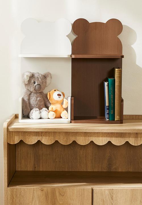 Pop Candy - Animal ear desktop book shelf - white