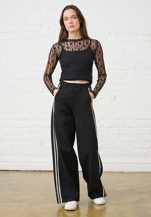 Me&B - Contrast Ponti Pant - Black